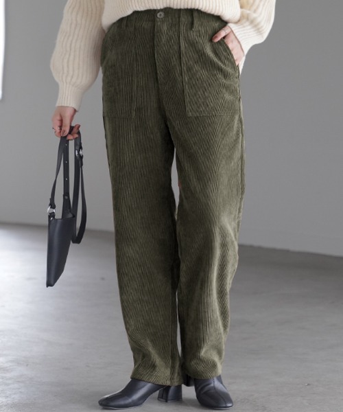 セール】すっきり見えコーデュロイパンツ（その他パンツ）｜HUG.U