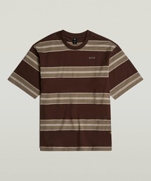 G-STAR | STRIPE BOXY T-SHIRT/ボーダーストライプオーバーサイズTシャツ(Tシャツ/カットソー)