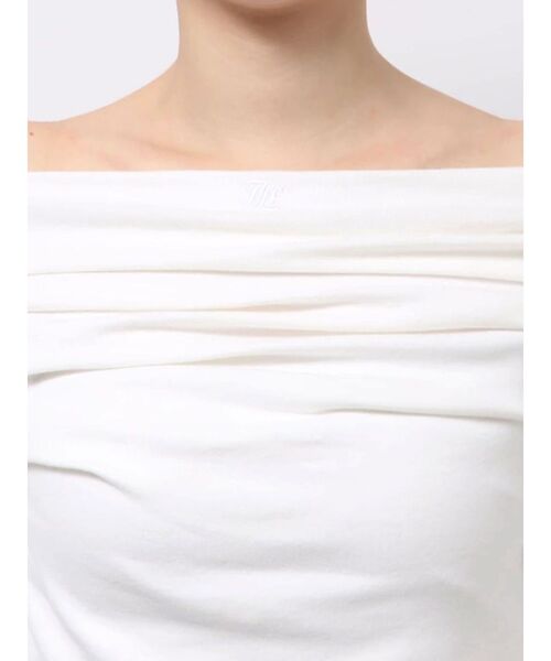 jouetie（ジュエティ）の「ドレープオフショルトップス（Tシャツ/カットソー・レディース・ブラック/オフホワイト/ブルー・MEDIUM）」の13枚目の写真