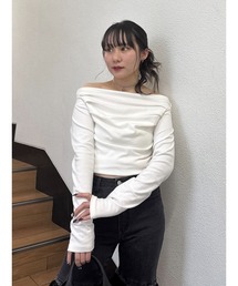 jouetie | ドレープオフショルトップス(Tシャツ/カットソー)