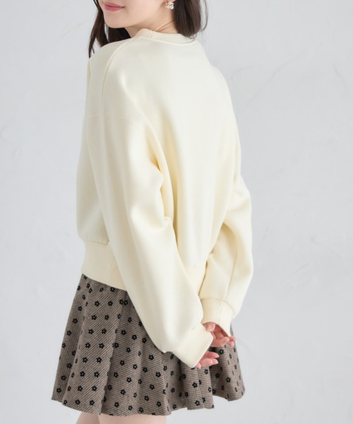 tocco closet(トッコ クローゼット)の「フラワーフロッキーミニスカパン(スカート・レディース・ブラウン/ブラック・M)」の12枚目の写真