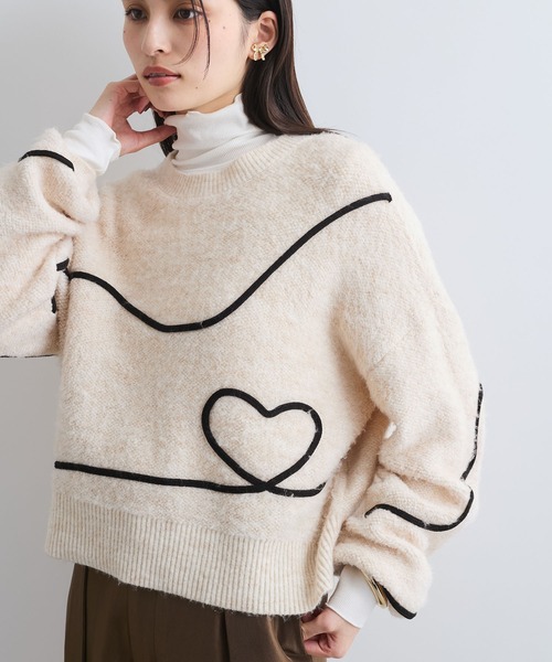 VIS(ビス)の「【静電気防止/洗える 】ハイネック裏起毛テレコカットソー(Tシャツ/カットソー・レディース・チャコールグレー/オフホワイト/ホワイト系その他/ピンク・FREE)」の15枚目の写真