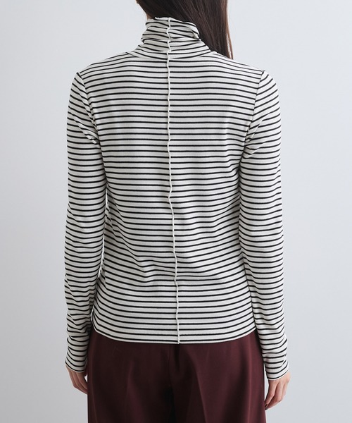 VIS(ビス)の「【静電気防止/洗える 】ハイネック裏起毛テレコカットソー(Tシャツ/カットソー・レディース・チャコールグレー/オフホワイト/ホワイト系その他/ピンク・FREE)」の18枚目の写真