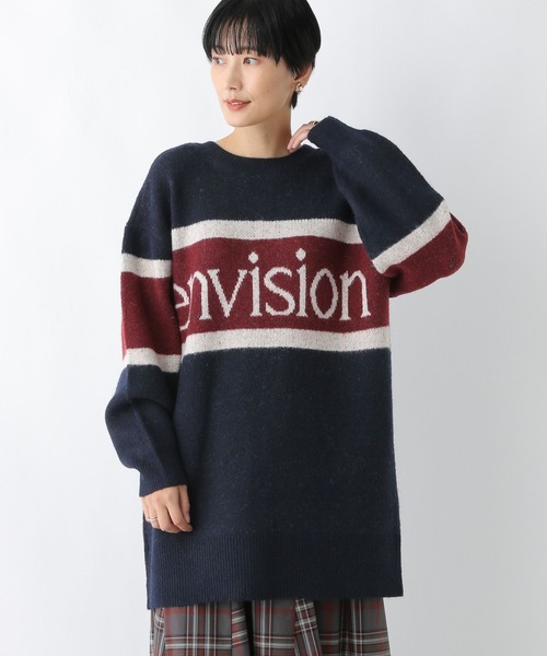 LEPSIM(レプシィム)の「5ゲージロゴチュニックカーディガンワンピース 284494(チュニック・レディース・チャコールグレー/ネイビー/ベージュ・FREE)」の3枚目の写真