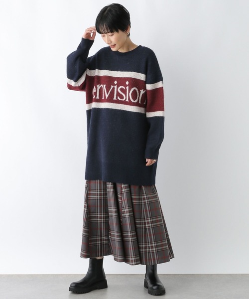 LEPSIM(レプシィム)の「5ゲージロゴチュニックカーディガンワンピース 284494(チュニック・レディース・チャコールグレー/ネイビー/ベージュ・FREE)」の22枚目の写真