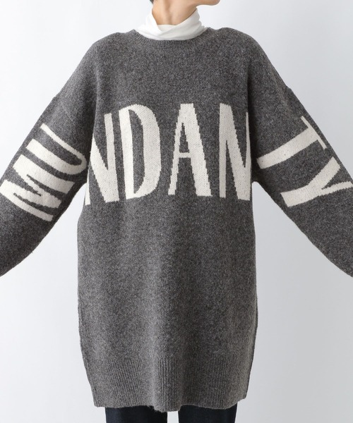 LEPSIM(レプシィム)の「5ゲージロゴチュニックカーディガンワンピース 284494(チュニック・レディース・チャコールグレー/ネイビー/ベージュ・FREE)」の9枚目の写真