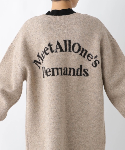 LEPSIM(レプシィム)の「5ゲージロゴチュニックカーディガンワンピース 284494(チュニック・レディース・チャコールグレー/ネイビー/ベージュ・FREE)」の7枚目の写真