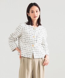 入園式 卒園式 入学式」に該当するノーカラージャケットファッション