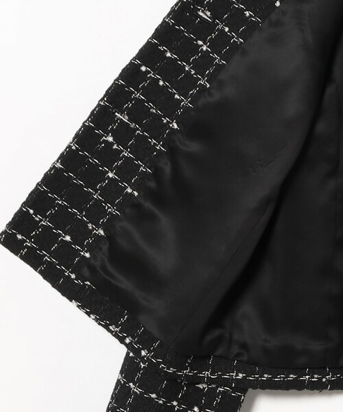 Demi-Luxe BEAMS（デミルクス ビームス）の「【セレモニー・フォーマル】ツイード ノーカラー ジャケット＊（ノーカラージャケット・レディース・オフホワイト/ブラック・38/36）」の19枚目の写真