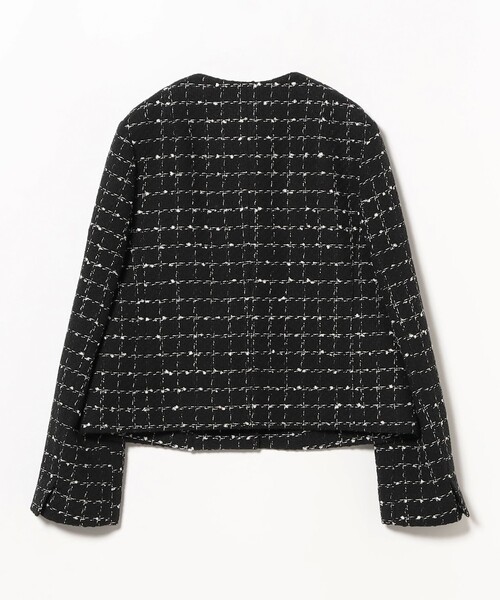 Demi-Luxe BEAMS（デミルクス ビームス）の「【セレモニー・フォーマル】ツイード ノーカラー ジャケット＊（ノーカラージャケット・レディース・オフホワイト/ブラック・38/36）」の20枚目の写真