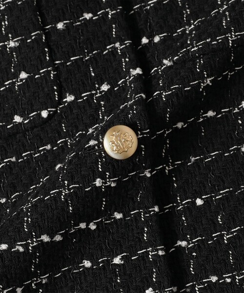 Demi-Luxe BEAMS（デミルクス ビームス）の「【セレモニー・フォーマル】ツイード ノーカラー ジャケット＊（ノーカラージャケット・レディース・オフホワイト/ブラック・38/36）」の21枚目の写真