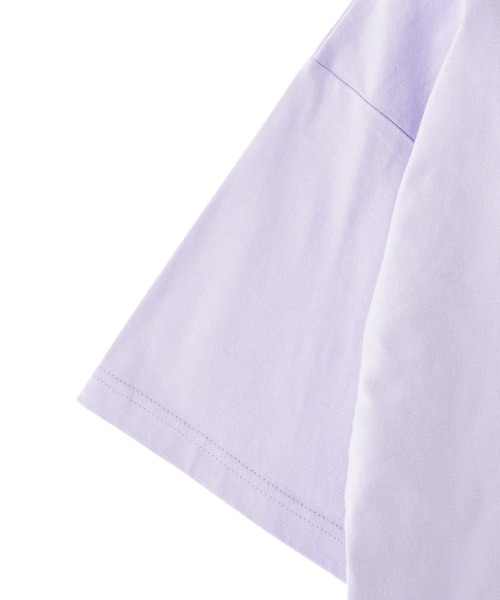 MILKFED.（ミルクフェド）の「ARCH LOGO WIDE S/S TEE（Tシャツ/カットソー・レディース・ブラック/ホワイト/ライトパープル・ONE SIZE）」の10枚目の写真