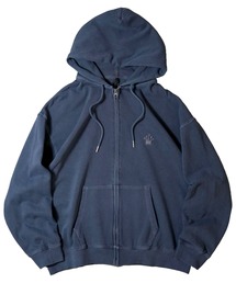 pigment graphic embroidery zip hoodie ピグメント グラフィック 刺繍 裏毛 ジップ パーカー