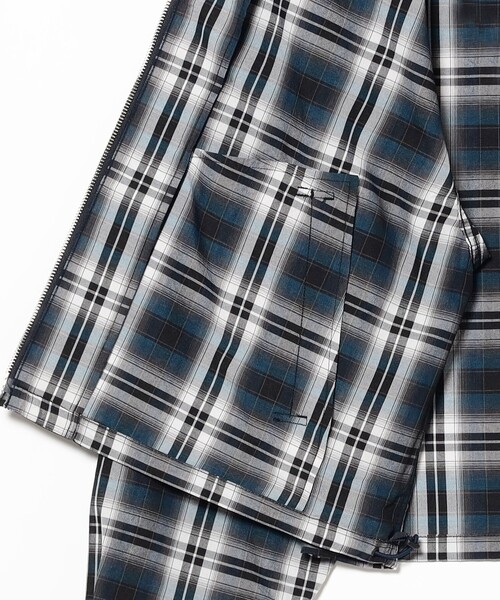 BEAMS(ビームス)の「ショート チェック ブルゾン(ブルゾン・メンズ・ブラック/ネイビー・S/M/L/XL)」の16枚目の写真