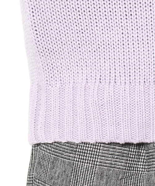 Chico（チコ）の「【who's who Chico】オフタートルニットプルオーバー（ニット/セーター・レディース・ホワイト/ブラック/グレー/ライトパープル・FREE）」の11枚目の写真