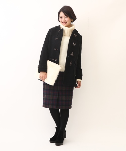 Chico（チコ）の「【who's who Chico】オフタートルニットプルオーバー（ニット/セーター・レディース・ホワイト/ブラック/グレー/ライトパープル・FREE）」の6枚目の写真