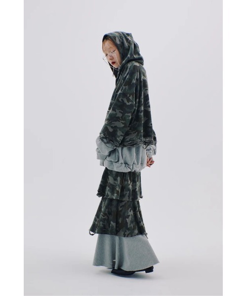 neith.（ネイス）の「neith./ネイス/Layered Crush Hoodie(Camo