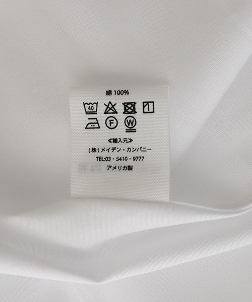 INDIVIDUALIZED SHIRTS（インディビジュアライズドシャツ）の「INDIVIDUALIZED SHIRTS / インディビジュアライズド シャツ：別注 L/S Poplin B.D shirts：ONLYARK-0-2050[MUS]（シャツ/ブラウス・メンズ・ホワイト・M）」の8枚目の写真