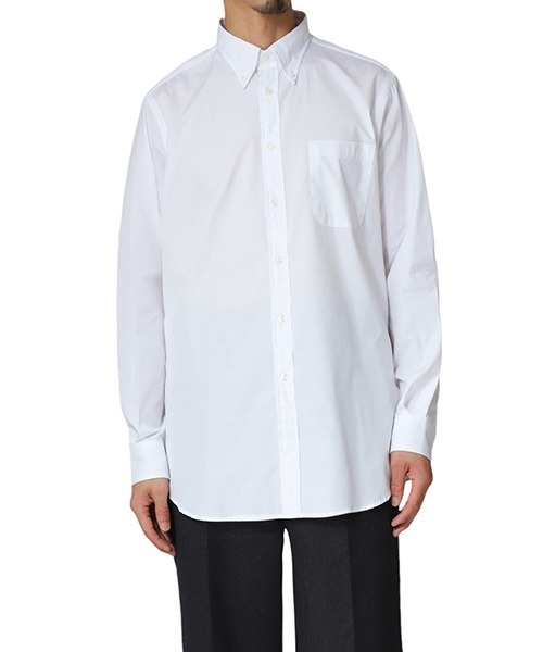 INDIVIDUALIZED SHIRTS（インディビジュアライズドシャツ）の「INDIVIDUALIZED SHIRTS / インディビジュアライズド シャツ：別注 L/S Poplin B.D shirts：ONLYARK-0-2050[MUS]（シャツ/ブラウス・メンズ・ホワイト・M）」の9枚目の写真