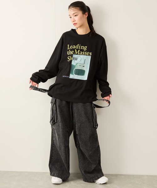 JUNRED(ジュンレッド)の「グラフィックロングスリーブプルオーバー(Tシャツ/カットソー・メンズ・ホワイト/ブラック・S/M/L)」の19枚目の写真