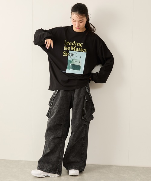 JUNRED(ジュンレッド)の「グラフィックロングスリーブプルオーバー(Tシャツ/カットソー・メンズ・ホワイト/ブラック・S/M/L)」の18枚目の写真