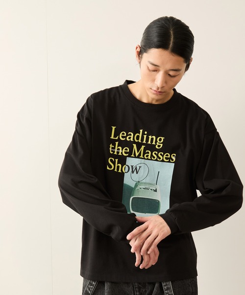 JUNRED(ジュンレッド)の「グラフィックロングスリーブプルオーバー(Tシャツ/カットソー・メンズ・ホワイト/ブラック・S/M/L)」の15枚目の写真