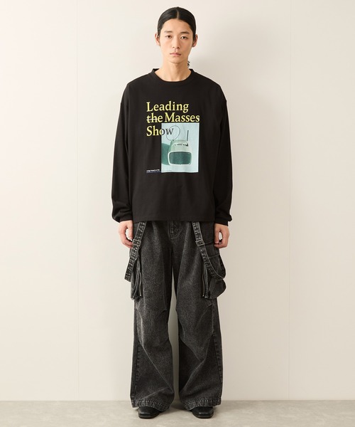 JUNRED(ジュンレッド)の「グラフィックロングスリーブプルオーバー(Tシャツ/カットソー・メンズ・ホワイト/ブラック・S/M/L)」の12枚目の写真