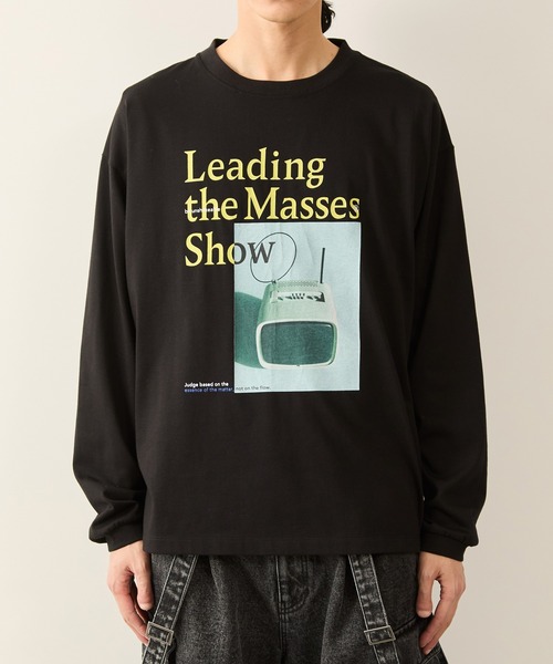 JUNRED(ジュンレッド)の「グラフィックロングスリーブプルオーバー(Tシャツ/カットソー・メンズ・ホワイト/ブラック・S/M/L)」の10枚目の写真