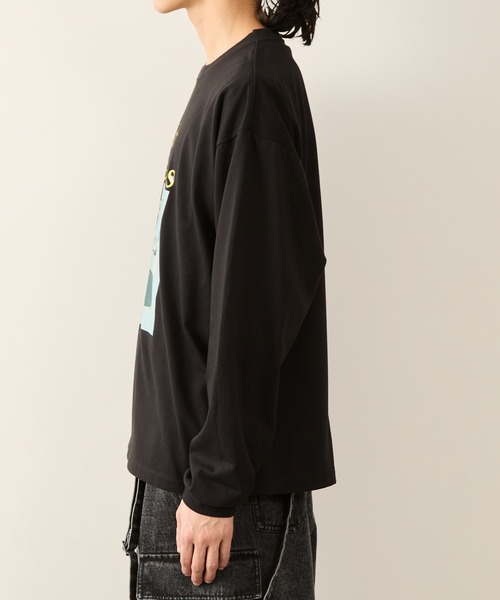 JUNRED(ジュンレッド)の「グラフィックロングスリーブプルオーバー(Tシャツ/カットソー・メンズ・ホワイト/ブラック・S/M/L)」の9枚目の写真
