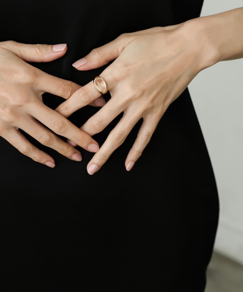 select MOCA（セレクトモカ）の「クリアシェイプリング（リング・レディース・ゴールド/シルバー・FREE）」の2枚目の写真