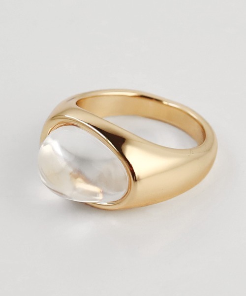select MOCA（セレクトモカ）の「クリアシェイプリング（リング・レディース・ゴールド/シルバー・FREE）」の5枚目の写真