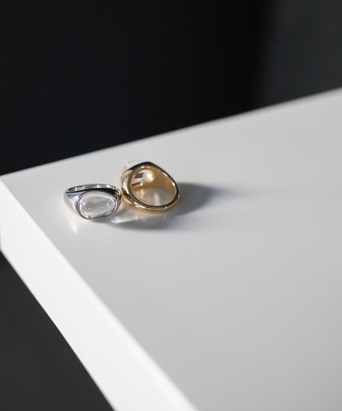 select MOCA（セレクトモカ）の「クリアシェイプリング（リング・レディース・ゴールド/シルバー・FREE）」の4枚目の写真
