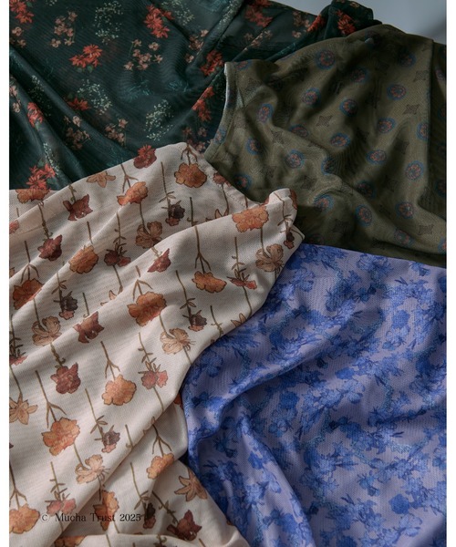 Ezick（エジック）の「【Ezick×MUCHA】シアートップス（Tシャツ/カットソー・レディース・ブルー/ベージュ/ブラウン/グリーン・FREE）」の17枚目の写真