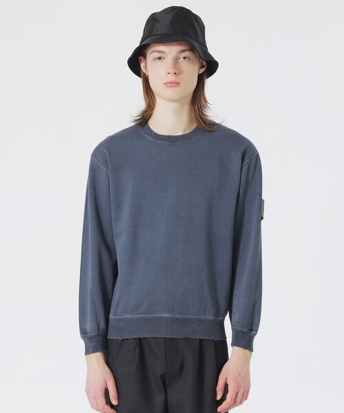 LOVELESS(ラブレス)の「ピグメントブロークンスウェット(Tシャツ/カットソー・メンズ・グレー系その他/ブルー・L/M)」の2枚目の写真