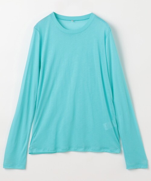 sサイズ　baserange ロングスリーブTシャツ　くすみブルー ADAM ET ROPÉ FEMME(アダム エ ロペ ファム) / 【BASERANGE