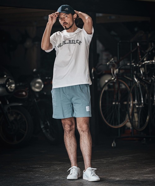 wjk reluxe(ダブルジェーケーリラックス)の「mt9481-college arch logo print short sleeve tee Tシャツ(Tシャツ/カットソー・メンズ・ネイビー/ホワイト/ブラック・L/XL/S/M)」の8枚目の写真