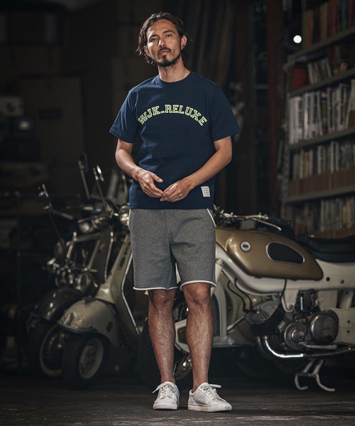wjk reluxe(ダブルジェーケーリラックス)の「mt9481-college arch logo print short sleeve tee Tシャツ(Tシャツ/カットソー・メンズ・ネイビー/ホワイト/ブラック・L/XL/S/M)」の12枚目の写真