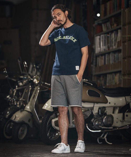 wjk reluxe(ダブルジェーケーリラックス)の「mt9481-college arch logo print short sleeve tee Tシャツ(Tシャツ/カットソー・メンズ・ネイビー/ホワイト/ブラック・L/XL/S/M)」の13枚目の写真