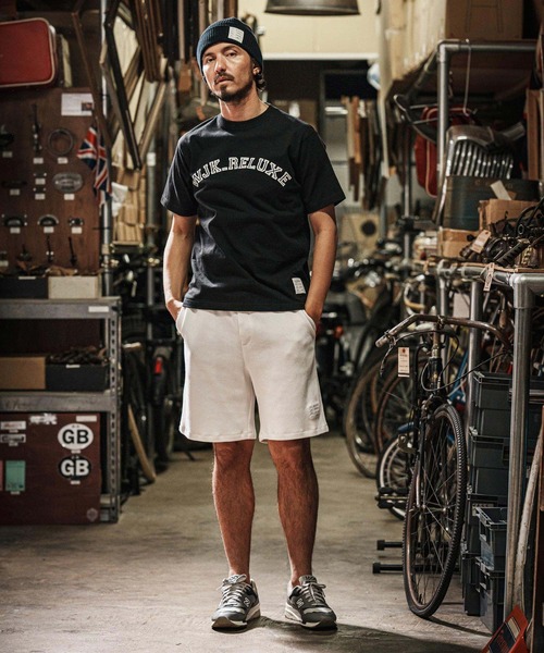 wjk reluxe(ダブルジェーケーリラックス)の「mt9481-college arch logo print short sleeve tee Tシャツ(Tシャツ/カットソー・メンズ・ネイビー/ホワイト/ブラック・L/XL/S/M)」の17枚目の写真