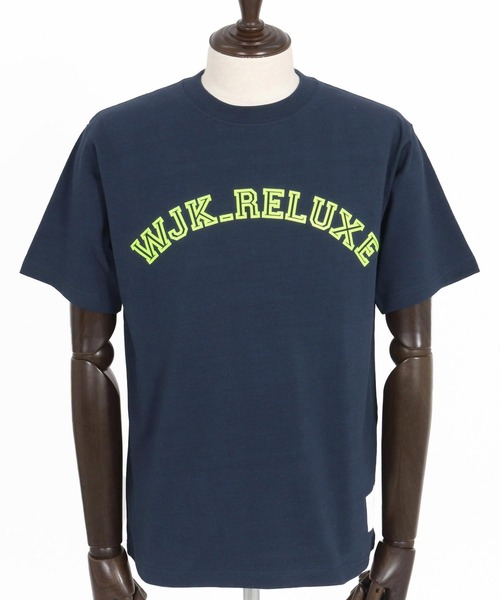 wjk reluxe(ダブルジェーケーリラックス)の「mt9481-college arch logo print short sleeve tee Tシャツ(Tシャツ/カットソー・メンズ・ネイビー/ホワイト/ブラック・L/XL/S/M)」の19枚目の写真