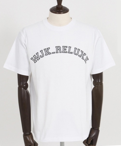 wjk reluxe(ダブルジェーケーリラックス)の「mt9481-college arch logo print short sleeve tee Tシャツ(Tシャツ/カットソー・メンズ・ネイビー/ホワイト/ブラック・L/XL/S/M)」の20枚目の写真