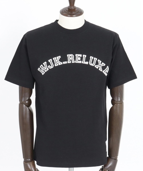 wjk reluxe(ダブルジェーケーリラックス)の「mt9481-college arch logo print short sleeve tee Tシャツ(Tシャツ/カットソー・メンズ・ネイビー/ホワイト/ブラック・L/XL/S/M)」の21枚目の写真