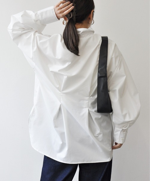 Meli rich（メリーリッチ）の「ブロードウエストタックシャツ（シャツ/ブラウス・レディース・オフホワイト/ブルー/イエロー・FREE）」の20枚目の写真