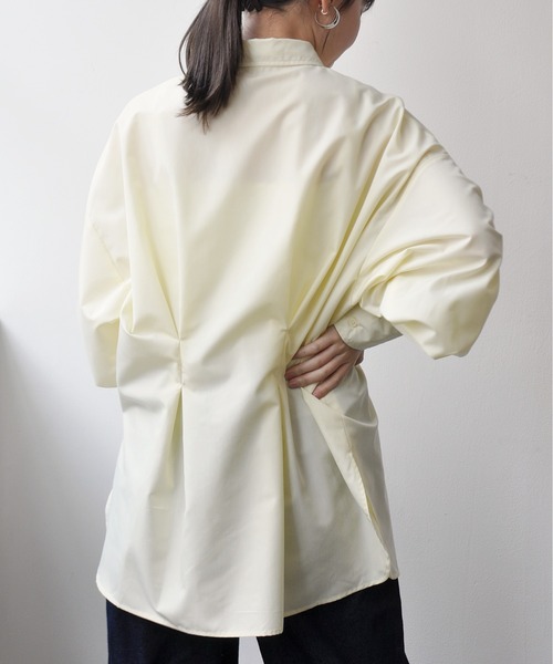Meli rich（メリーリッチ）の「ブロードウエストタックシャツ（シャツ/ブラウス・レディース・オフホワイト/ブルー/イエロー・FREE）」の7枚目の写真