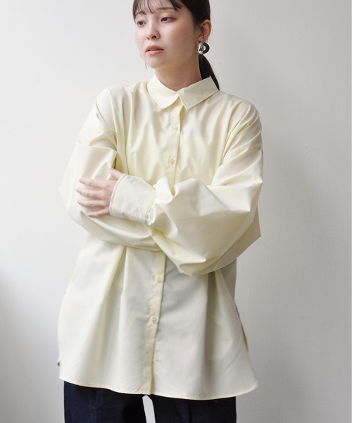 Meli rich（メリーリッチ）の「ブロードウエストタックシャツ（シャツ/ブラウス・レディース・オフホワイト/ブルー/イエロー・FREE）」の13枚目の写真