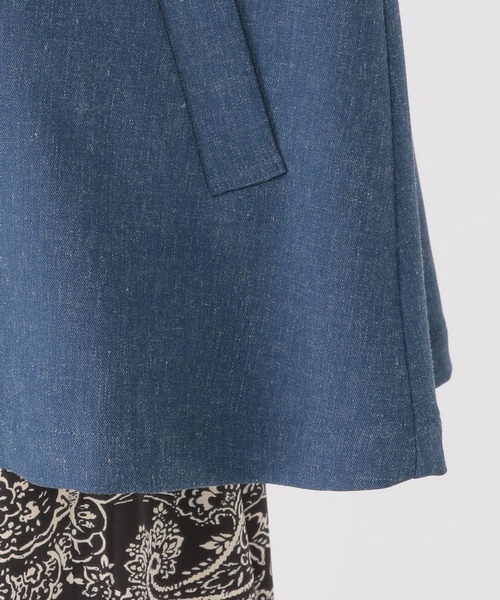 studio CLIP(スタディオクリップ)の「《ウタオ》ショートトレンチディテールコート(トレンチコート・レディース・ブルー/ベージュ・FREE)」の8枚目の写真