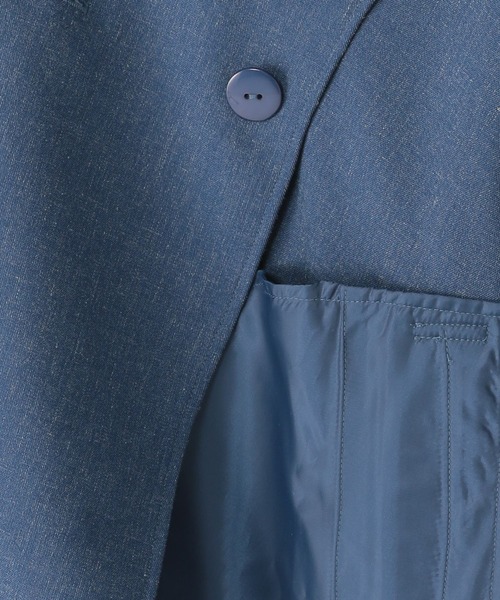 studio CLIP(スタディオクリップ)の「《ウタオ》ショートトレンチディテールコート(トレンチコート・レディース・ブルー/ベージュ・FREE)」の11枚目の写真