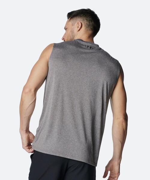 UNDER ARMOUR(アンダーアーマー)の「UAテック スリーブレス シャツ(トレーニング/メンズ)(タンクトップ・メンズ・ダークグレー・2XL/L/M/3XL/S/XL)」の4枚目の写真