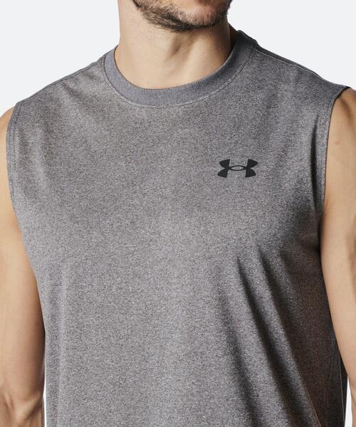 UNDER ARMOUR(アンダーアーマー)の「UAテック スリーブレス シャツ(トレーニング/メンズ)(タンクトップ・メンズ・ダークグレー・2XL/L/M/3XL/S/XL)」の2枚目の写真