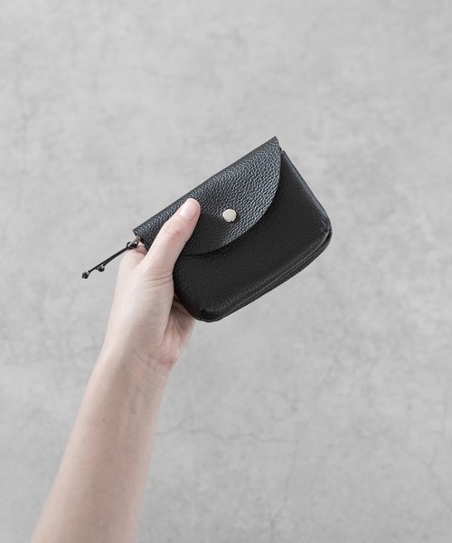 SENTI 】SHRINK LEATHER KEY&MULTI POUCH シュリンクレザー キー